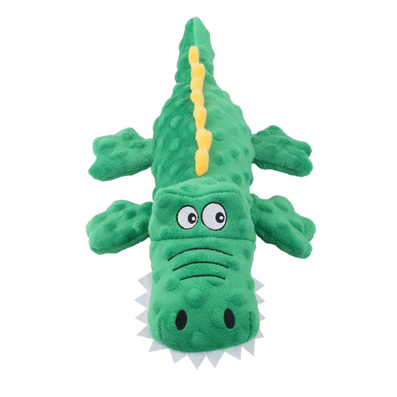New Pet Plush Toys Voice Crocodile Cute Cartoon Dog Toys