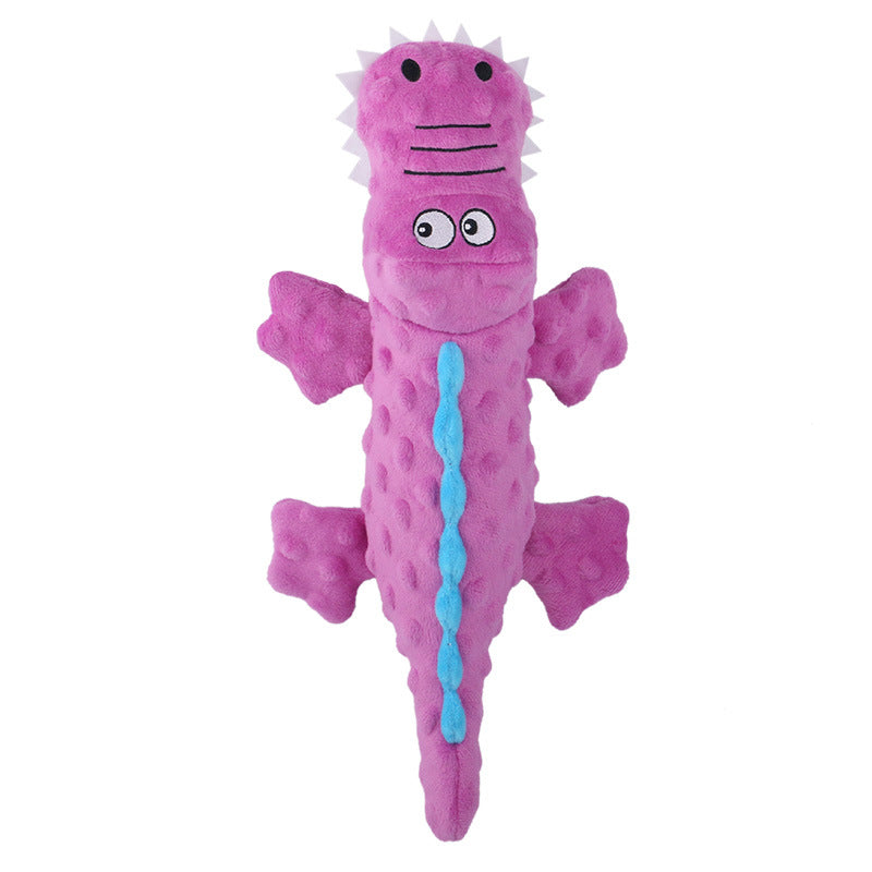 New Pet Plush Toys Voice Crocodile Cute Cartoon Dog Toys