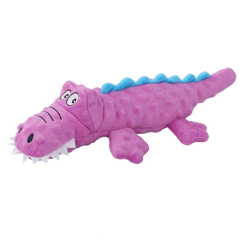 New Pet Plush Toys Voice Crocodile Cute Cartoon Dog Toys