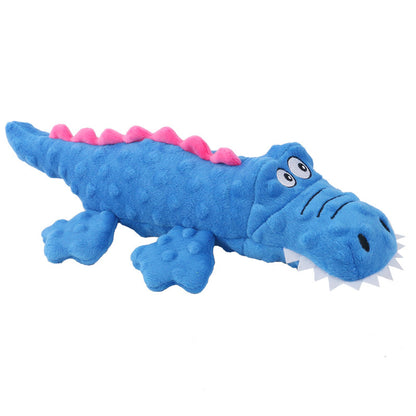 New Pet Plush Toys Voice Crocodile Cute Cartoon Dog Toys