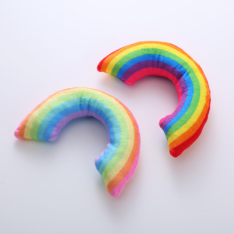 Pet Supplies Cat Toy Rainbow Bridge Pillow with Catnip