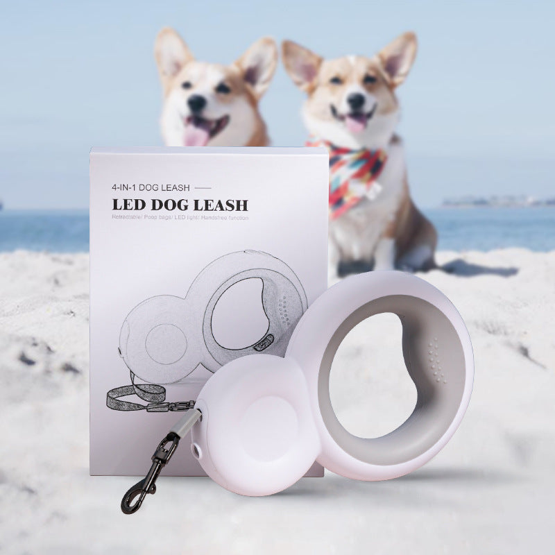 Night Light Dog Automatic Retractable Leash