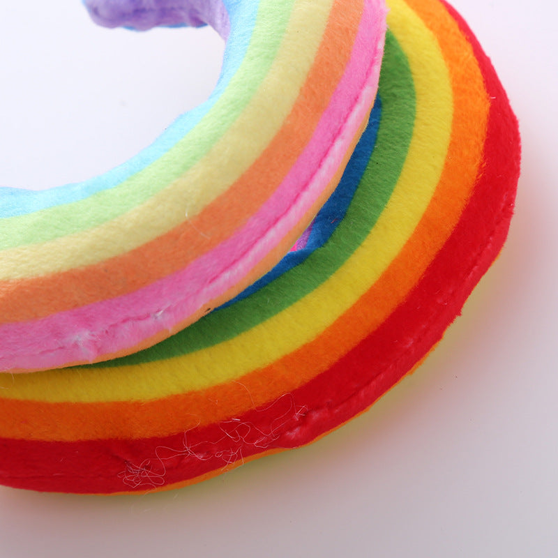 Pet Supplies Cat Toy Rainbow Bridge Pillow with Catnip