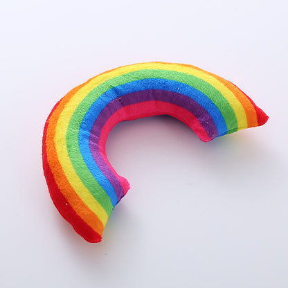 Pet Supplies Cat Toy Rainbow Bridge Pillow with Catnip